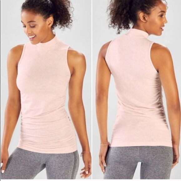 Fabletics Sz XL Kathie Seamless Mock Neck Tank Top - Picture 1 of 8